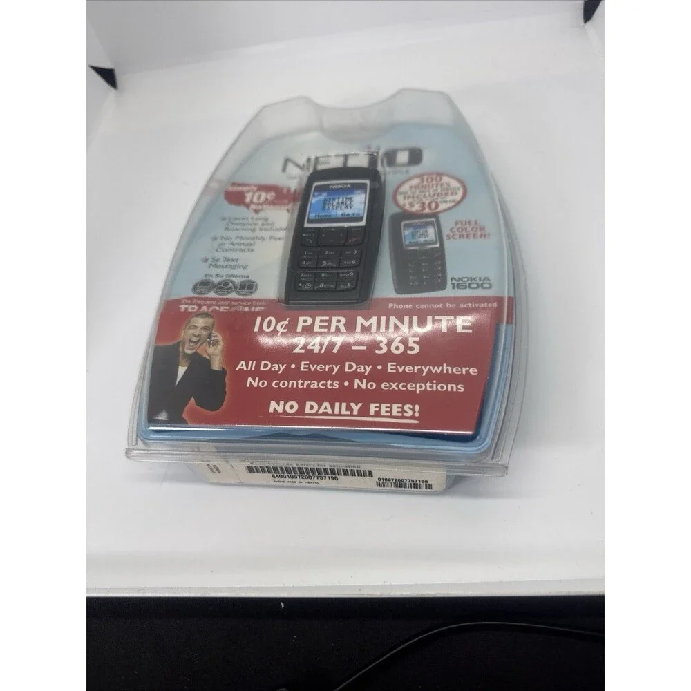 New Nokia 1600 Basic Prepaid Cell Phone For Net 10 Mobile